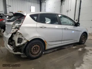 2013 Hyundai Accent GL with VIN KMHCT5AE3DU106089, listed as a Copart auction lot 52165375 with 107,414 mi miles and Salvage Title. Bid and sale history available at carsss.com. Image 3.