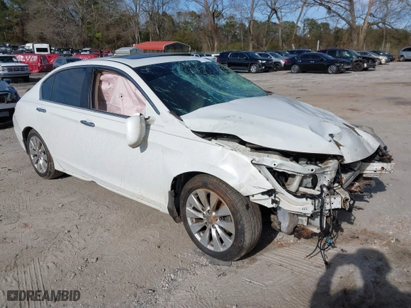2014 Honda Accord Sedan EX-L with VIN 1HGCR2F88EA203751, listed as a IAAI auction lot 41608367 with 143,025 mi miles. Bid and sale history available at carsss.com. Image 1.