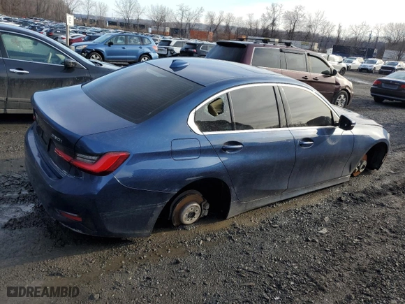 2021 BMW 3 Series 330i xDrive with VIN 3MW5R7J00M8B61086, listed as a Copart auction lot 82925374 with 53,202 mi miles and Non Repairable. Bid and sale history available at carsss.com. Image 3.