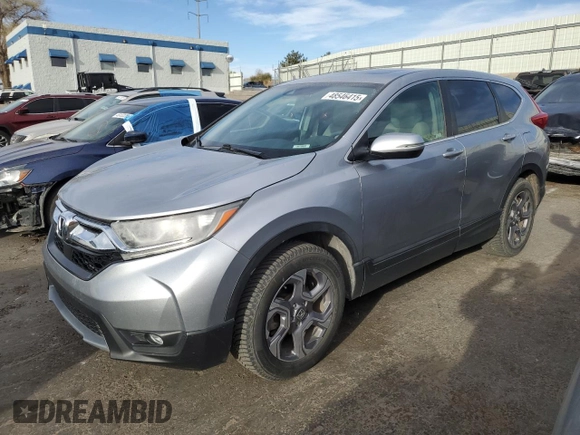 2019 Honda CR-V EX with VIN 7FARW2H55KE046580, listed as a Copart auction lot 48546415 with 53,147 mi miles and Salvage Title. Bid and sale history available at carsss.com. Image 1.