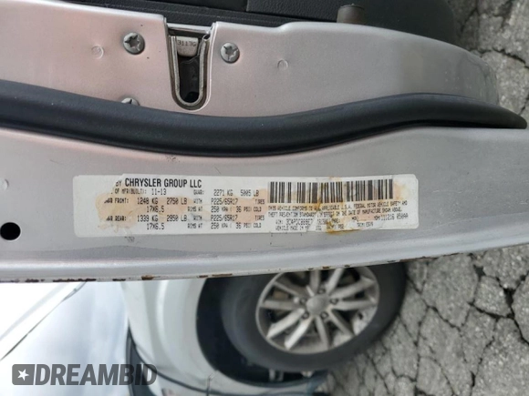 2014 Dodge Journey SXT z VIN 3C4PDCBB9ET161301, wystawiony jako Copart lot #46789575 z przebiegiem 112 662 mil mil oraz Szkoda całkowita • Salvage title. Historia ofert i sprzedaży dostępna na DreamBid. Obrazek 13.