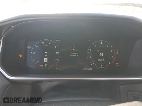 2020 Land Rover Range Rover Sport with VIN SALWR2SU8LA701405, listed as a Copart auction lot 54397455 with 54,532 mi miles and Clean Title. Bid and sale history available at DreamBid. Image 9.
