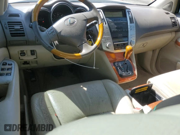 2004 Lexus RX 330 with VIN JTJGA31U040017267, listed as a Copart auction lot 49389495 with 143,253 mi miles and Salvage Title. Bid and sale history available at DreamBid. Image 8.