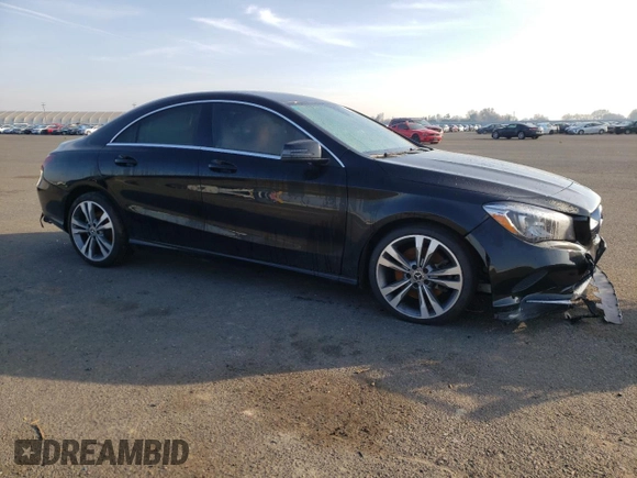2018 Mercedes-Benz CLA with VIN WDDSJ4EB1JN600852, listed as a Copart auction lot 39541063 with 55,915 mi miles. Bid and sale history available at carsss.com. Image 4.