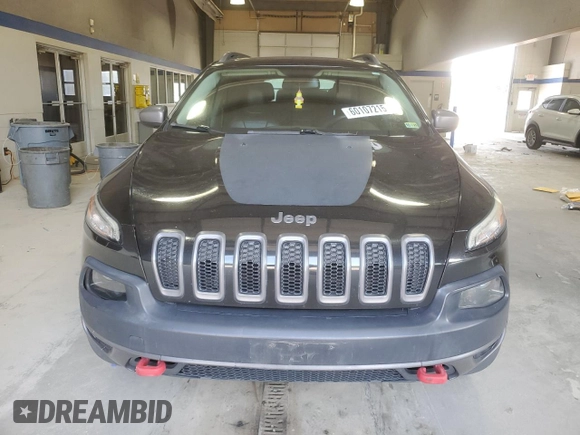 2014 Jeep Cherokee Trailhawk with VIN 1C4PJMBB8EW171116, listed as a Copart auction lot 60107215 with 168,979 mi miles and Salvage title. Bid and sale history available at DreamBid. Image 5.