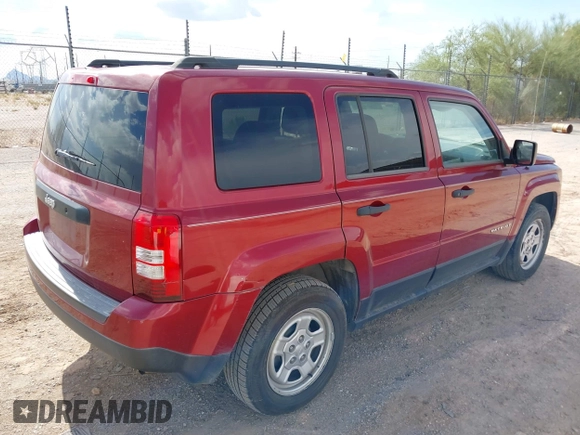 2014 Jeep Patriot Sport with VIN 1C4NJPBA6ED786064, listed as a IAAI auction lot 42783410 with 129,904 mi miles and . Bid and sale history available at DreamBid. Image 4.