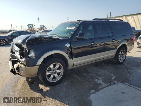 2010 Ford Expedition EL XLT with VIN 1FMJK1H50AEB55040, listed as a Copart auction lot 75403574 with 146,856 mi miles and Salvage Title. Bid and sale history available at carsss.com. Image 1.
