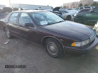 1995 Chevrolet Caprice Classic with VIN 1G1BL52W1SR104079, listed as a IAAI auction lot 41384358 with 1 mi miles. Bid and sale history available at carsss.com. Image 1.