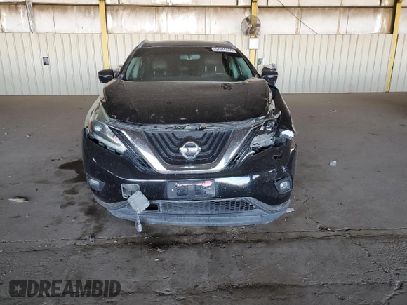 2018 Nissan Murano SL z VIN 5N1AZ2MG7JN170711, wystawiony jako Copart lot #57076585 z przebiegiem 187 383 mil mil oraz Szkoda całkowita • Salvage title. Historia ofert i sprzedaży dostępna na DreamBid. Obrazek 5.