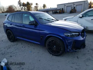 2024 BMW X3 M with VIN 5YM13EC0XR9W08046, listed as a Copart auction lot 86981974 with 8,178 mi miles and Salvage Title. Bid and sale history available at carsss.com. Image 4.