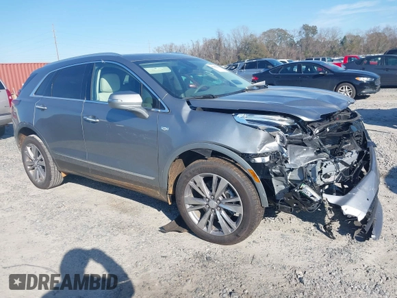 2024 Cadillac XT5 FWD Premium Luxury with VIN 1GYKNCR45RZ752636, listed as a IAAI auction lot 41202271 with 4,023 mi miles. Bid and sale history available at carsss.com. Image 1.