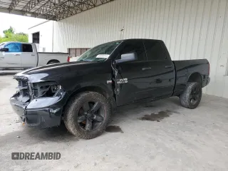 2018 Ram 1500 Tradesman with VIN 1C6RR6FT2JS143322, listed as a Copart auction lot 56588815 with 99,370 mi miles and Salvage title. Bid and sale history available at DreamBid. Image 1.