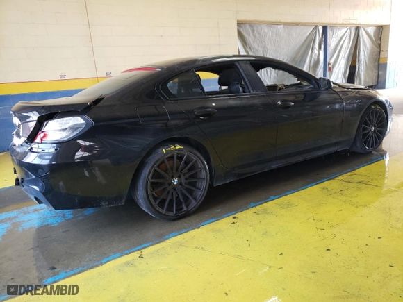 2015 BMW 6 Series 640i with VIN WBA6A0C53FGB53650, listed as a Copart auction lot 68653574 with 0 mi miles and Clean Title. Bid and sale history available at carsss.com. Image 3.