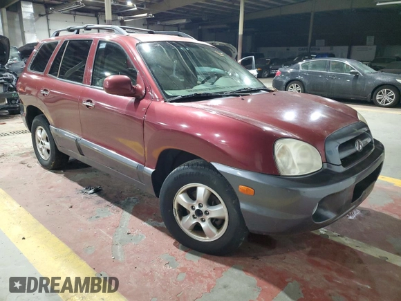 2005 Hyundai Santa Fe GLS with VIN KM8SC13E45U881925, listed as a Copart auction lot 41465615 with 162,152 mi miles and Clean Title. Bid and sale history available at carsss.com. Image 4.