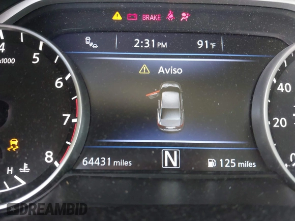2017 Nissan Maxima S with VIN 1N4AA6AP6HC430163, listed as a IAAI auction lot 41935320 with 64,431 mi miles and . Bid and sale history available at DreamBid. Image 15.