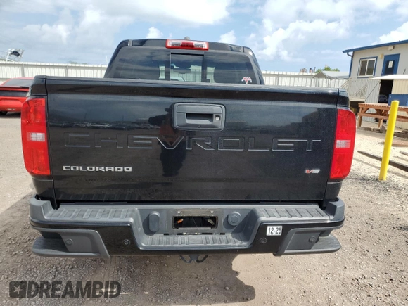 2021 Chevrolet Colorado 2WD Z71 with VIN 1GCGSDEN2M1280928, listed as a Copart auction lot 54603665 with 26,278 mi miles and Salvage title. Bid and sale history available at DreamBid. Image 6.