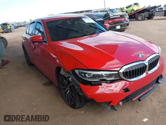 2019 BMW 3 Series 330i with VIN WBA5R1C55KAK12704, listed as a IAAI auction lot 41772453 with Not Provided miles and . Bid and sale history available at DreamBid. Image 1.