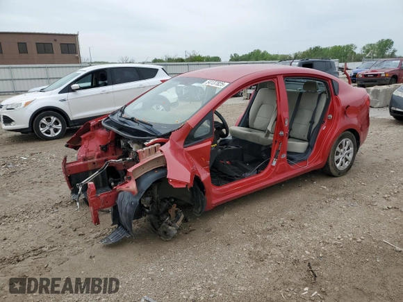 2013 Kia Rio LX with VIN KNADM4A33D6164512, listed as a Copart auction lot 54137825 with Not Provided miles and Salvage Title. Bid and sale history available at DreamBid. Image 1.