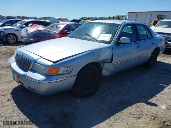 2001 Mercury Grand Marquis LS with VIN 2MEFM75W21X652284, listed as a IAAI auction lot 41821773 with 179,711 mi miles. Bid and sale history available at carsss.com. Image 2.
