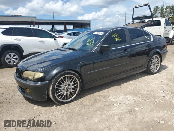 2002 BMW 3 Series 330i with VIN WBAEV53472KM01777, listed as a Copart auction lot 70984764 with 105,293 mi miles and Salvage Title. Bid and sale history available at carsss.com. Image 1.