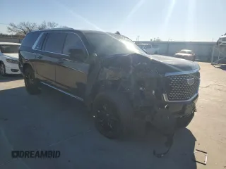 2021 Cadillac Escalade ESV Premium Luxury z VIN 1GYS4KKL6MR181469, wystawiony jako Copart lot #42195695 z przebiegiem 93 844 mil mil oraz Szkoda całkowita • Salvage title. Historia ofert i sprzedaży dostępna na DreamBid. Obrazek 4.