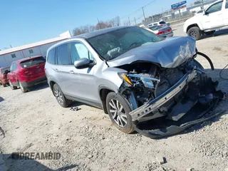 2019 Honda Pilot EX-L z VIN 5FNYF5H55KB012695, wystawiony jako IAAI lot #41724438 z przebiegiem 120 032 mil mil oraz . Historia ofert i sprzedaży dostępna na DreamBid. Obrazek 1.