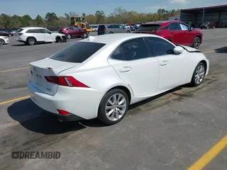 2014 Lexus IS 250 with VIN JTHBF1D20E5017284, listed as a IAAI auction lot 41885179 with 106,957 mi miles. Bid and sale history available at carsss.com. Image 4.