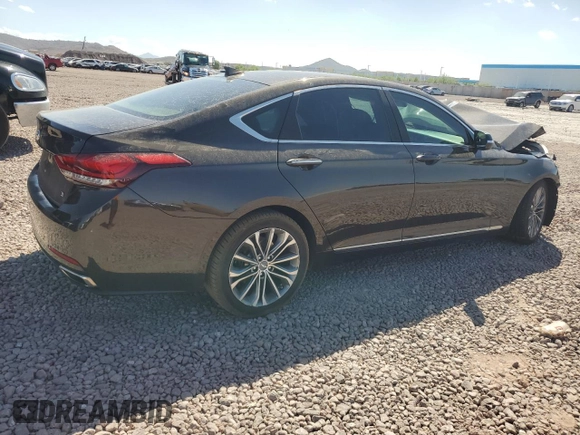 2015 Hyundai Genesis 3.8L with VIN KMHGN4JE9FU048868, listed as a Copart auction lot 71912294 with 125,107 mi miles and Clean Title. Bid and sale history available at carsss.com. Image 3.