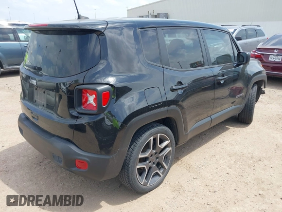 2020 Jeep Renegade Sport with VIN ZACNJAAB2LPM06219, listed as a IAAI auction lot 42063083 with 47,225 mi miles and . Bid and sale history available at DreamBid. Image 4.