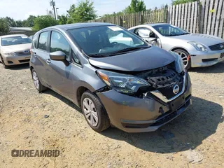 2018 Nissan Note SV with VIN 3N1CE2CP3JL365458, listed as a IAAI auction lot 42645452 with 67,656 mi miles and . Bid and sale history available at DreamBid. Image 1.
