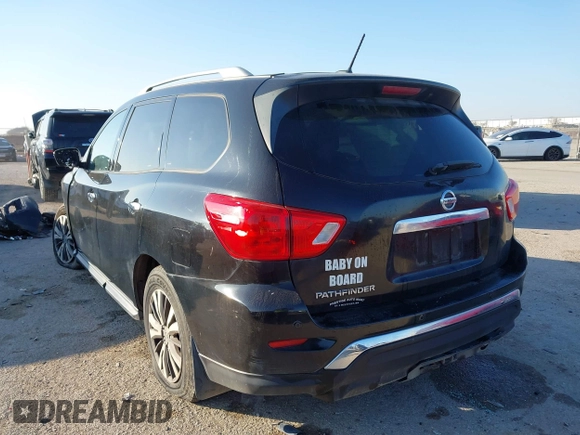 2017 Nissan Pathfinder SV z VIN 5N1DR2MM4HC648432, wystawiony jako IAAI lot #41238701 z przebiegiem 73 030 mil mil oraz . Historia ofert i sprzedaży dostępna na DreamBid. Obrazek 3.