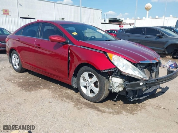 2013 Hyundai Sonata GLS with VIN 5NPEB4AC0DH713960, listed as a IAAI auction lot 41876873 with 140,823 mi miles. Bid and sale history available at carsss.com. Image 1.