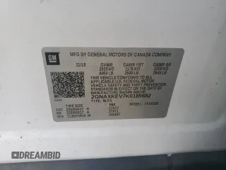 2019 Chevrolet Equinox LT z VIN 2GNAXKEV7K6189652, wystawiony jako Copart lot #56793955 z przebiegiem 162 293 mil mil oraz Szkoda całkowita • Salvage title. Historia ofert i sprzedaży dostępna na DreamBid. Obrazek 13.