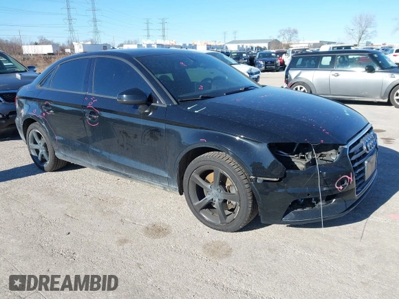 2016 Audi A3 z VIN WAUA7HFF4G1106740, wystawiony jako IAAI lot #41001855 z przebiegiem 155 144 mil mil oraz . Historia ofert i sprzedaży dostępna na DreamBid. Obrazek 1.