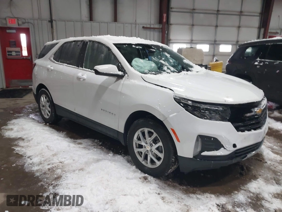 2024 Chevrolet Equinox LT with VIN 3GNAXUEGXRS152409, listed as a IAAI auction lot 41630575 with 4,853 mi miles. Bid and sale history available at carsss.com. Image 1.