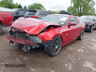 2013 Ford Mustang GT with VIN 1ZVBP8CF5D5209257, listed as a IAAI auction lot 42141198 with 124,462 mi miles and . Bid and sale history available at DreamBid. Image 2.