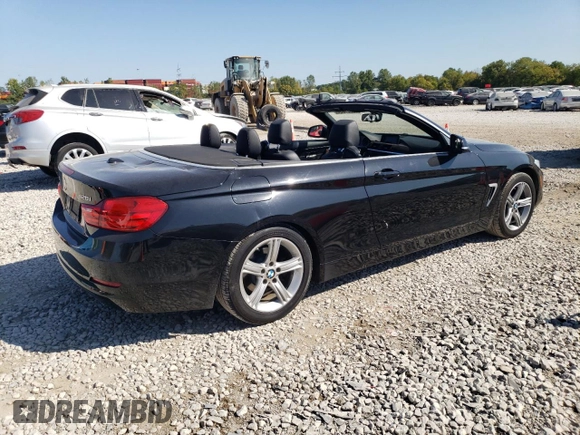 2014 BMW 4 Series 428i xDrive with VIN WBA3T1C50EPS98014, listed as a Copart auction lot 72327884 with 124,421 mi miles and Salvage Title. Bid and sale history available at carsss.com. Image 3.