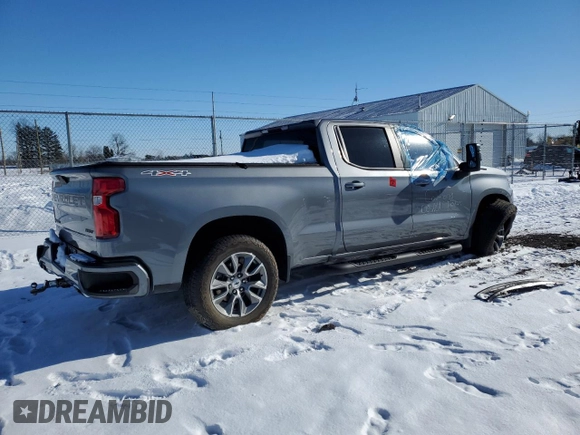 2021 Chevrolet Silverado 1500 RST with VIN 1GCUYEEL0MZ447102, listed as a Copart auction lot 88479115 with 0 mi miles and Salvage Title. Bid and sale history available at carsss.com. Image 3.