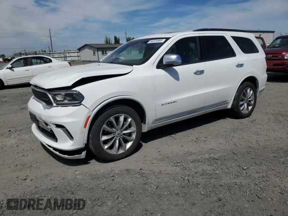 2022 Dodge Durango Citadel с VIN 1C4SDJETXNC193558, выставлен на аукционе Copart как лот 56224965 с пробегом 29 684 миль миль и Списание • Salvage title. История ставок и продаж доступна на DreamBid. Изображение 1.