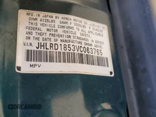 1997 Honda CR-V z VIN JHLRD1853VC063765, wystawiony jako Copart lot #53443435 z przebiegiem 226 898 mil mil oraz Szkoda całkowita • Salvage title. Historia ofert i sprzedaży dostępna na DreamBid. Obrazek 15.
