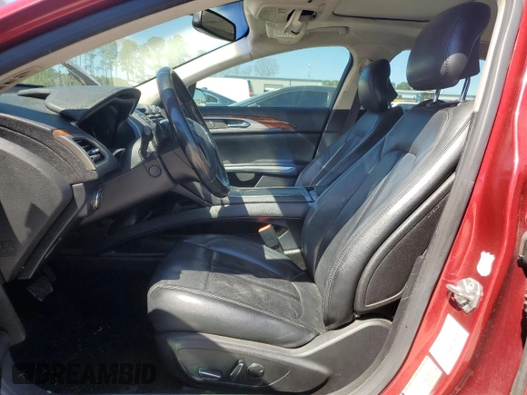 2015 Lincoln MKZ with VIN 3LN6L2GK1FR622826, listed as a Copart auction lot 50158725 with Not Provided miles and Salvage Title. Bid and sale history available at DreamBid. Image 7.