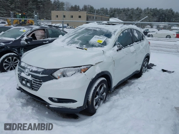 2018 Honda HR-V EX-L Navi with VIN 3CZRU6H71JM716527, listed as a IAAI auction lot 41402437 with 1 mi miles. Bid and sale history available at carsss.com. Image 16.