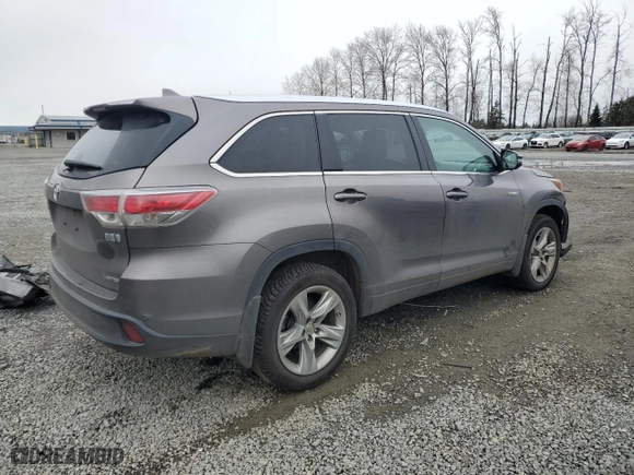 2014 Toyota Highlander Hybrid Limited with VIN 5TDDCRFH3ES004722, listed as a Copart auction lot 48401955 with 163,537 mi miles and Salvage Title. Bid and sale history available at carsss.com. Image 3.