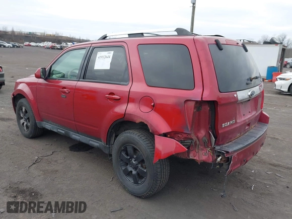 2012 Ford Escape Limited with VIN 1FMCU9E7XCKB49614, listed as a IAAI auction lot 41912644 with 160,258 mi miles. Bid and sale history available at carsss.com. Image 3.