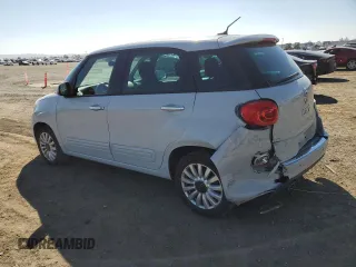 2014 FIAT 500L Easy with VIN ZFBCFABH7EZ023964, listed as a Copart auction lot 72838314 with 87,956 mi miles and Salvage Title. Bid and sale history available at carsss.com. Image 2.