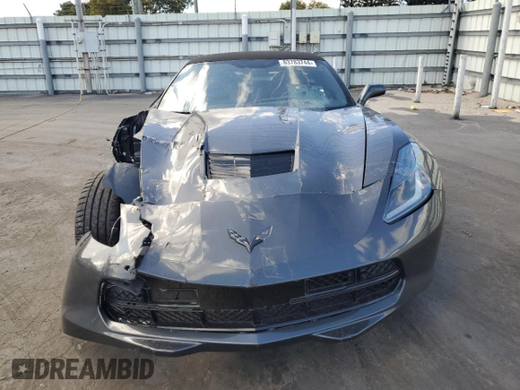 2017 Chevrolet Corvette Z51 2LT with VIN 1G1YK3D78H5111117, listed as a Copart auction lot 83783744 with 0 mi miles and Salvage Title. Bid and sale history available at carsss.com. Image 5.