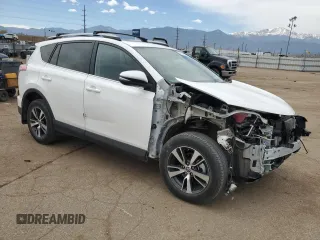 2018 Toyota RAV4 XLE with VIN 2T3RFREV2JW733050, listed as a Copart auction lot 53114585 with Not Provided miles and Salvage Title. Bid and sale history available at DreamBid. Image 4.