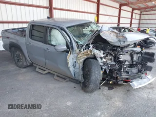 2023 Nissan Frontier SV with VIN 1N6ED1EK0PN673357, listed as a IAAI auction lot 42420346 with 33,000 mi miles and . Bid and sale history available at DreamBid. Image 1.