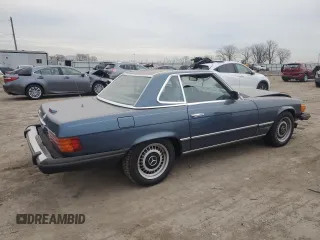 1983 Mercedes-Benz 380 SL with VIN WDBBA45A8DB028409, listed as a Copart auction lot 82230614 with 170,822 mi miles and Salvage Title. Bid and sale history available at DreamBid. Image 3.