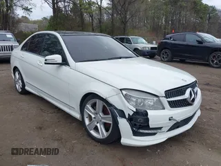 2010 Mercedes-Benz C-Class C 300 Sport with VIN WDDGF8BB9AR131389, listed as a IAAI auction lot 42092593 with 161,936 mi miles. Bid and sale history available at carsss.com. Image 1.
